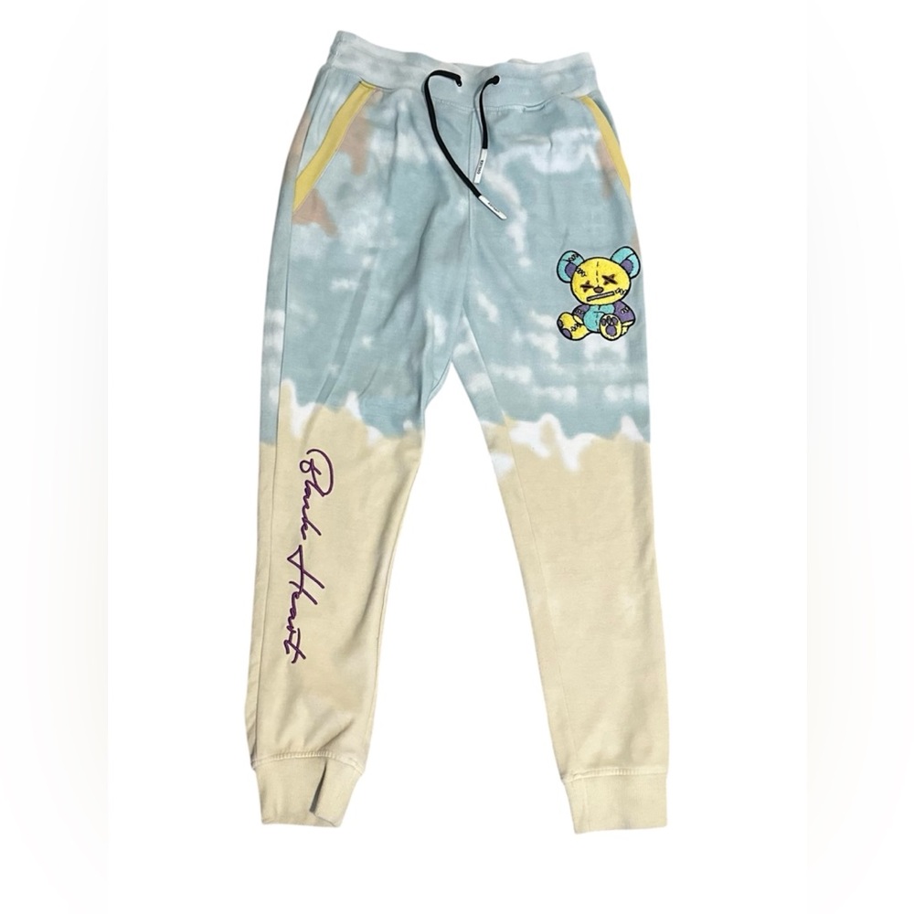 Tie-Dye Joggers with Bear Design